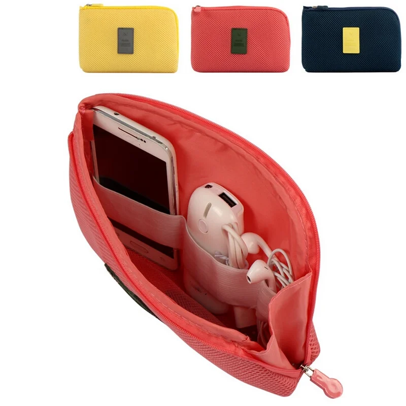 Digital Storage Bag USB Data Cable Organizer Earphone Wire Bag Pen Power Bank Travel Kit Case Pouch Electronics Accessories