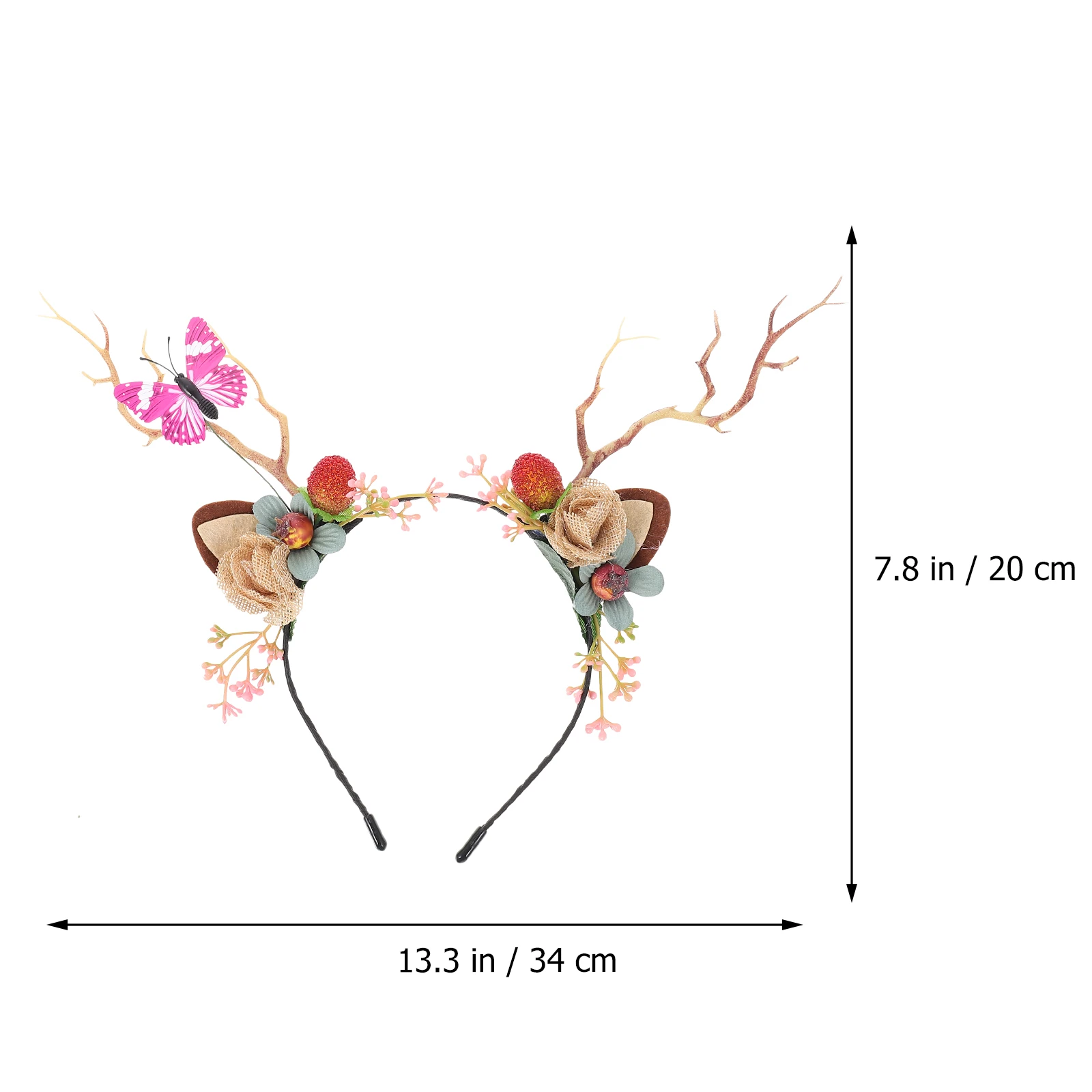 

Antler Headband Women Deer Antlers Reindeer Holiday Hair Christmas Headgear Miss