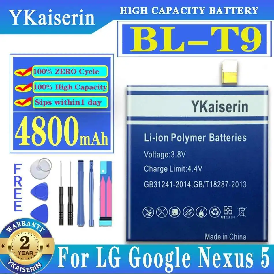 

Аккумулятор мобильного телефона BL-T9 4800 мАч для LG Google Nexus 5 Nexus G E980 D820 D821 Megalodon D8 BL T9