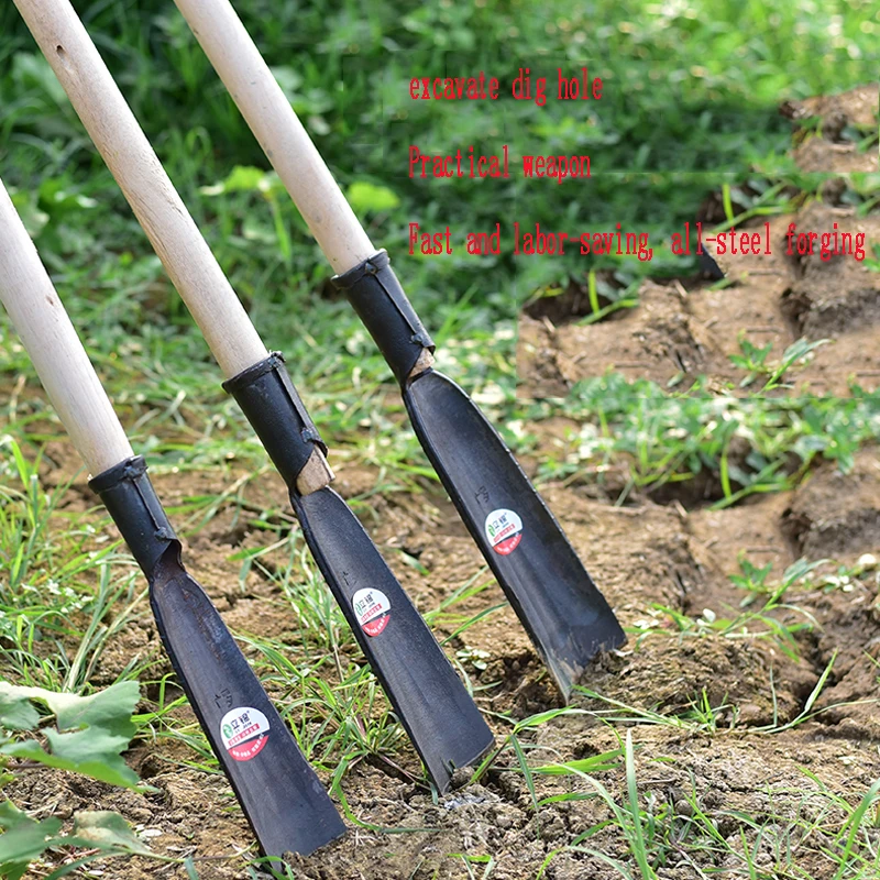 Hand-forged digging artifact tool digging pole digging hole shovel soil sample bucket tree digging hole shovel shovel