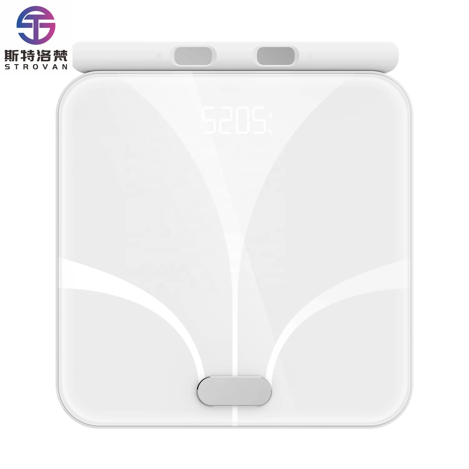 Smart Digital Bathroom Scale 8-Electrodes with Accurate Body Composition to 0.1g  Units in kg for Home Use