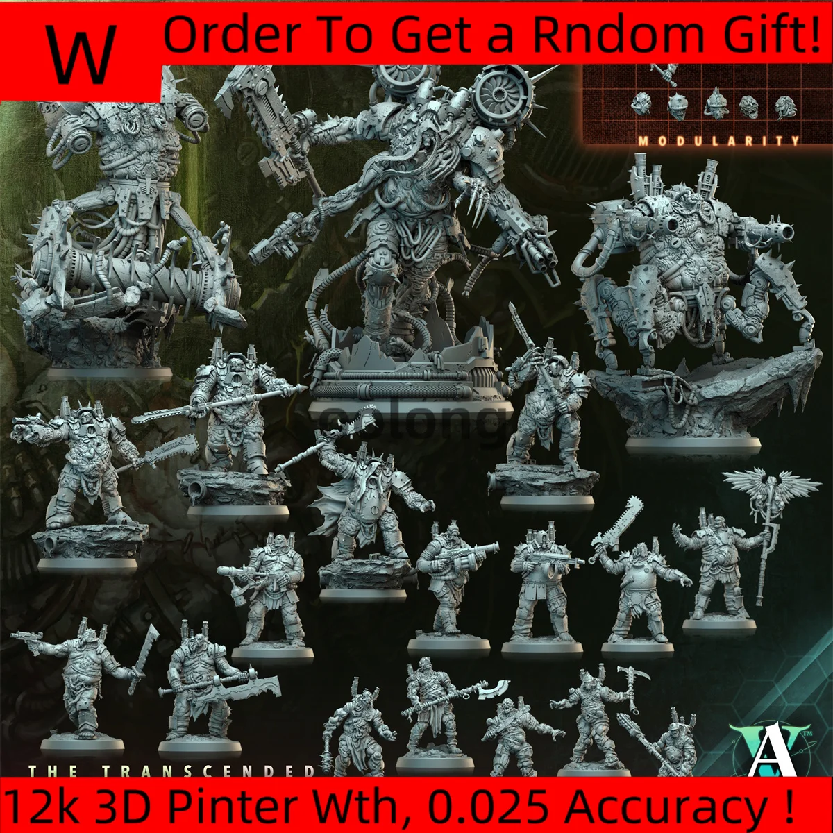 Dnd miniature figure [Nanqu] Dreadnought Chariot Rotten Battle Gang Legion Flag Bearer gioco da tavolo modello stampa 3d