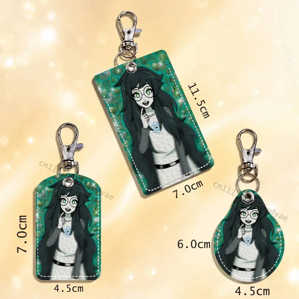 J-Jade Harley Customizable Card Case Leather Card Holder Keychain Key Ring Transportation Card Case view 3