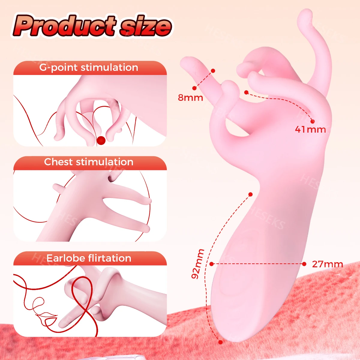 HESEKS Male Masturbator Penis Vibrator Extended Exercise Penis Trainer Glans Stimulator Male Stroker Adult Sex Toys for Men 18+