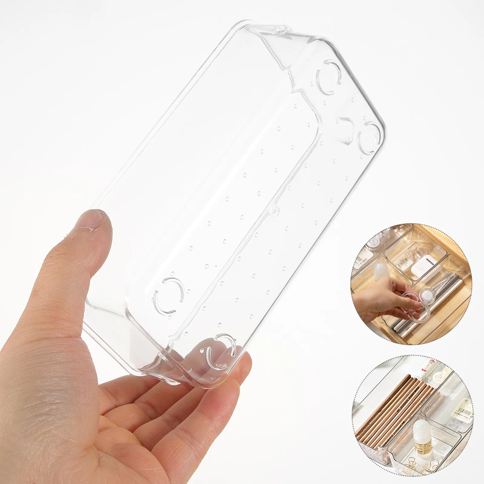 

16Pcs Clear Desk Organizer Trays for Makeup Tools Jewelry Office Supplies Vanity Clear Organizer Drawers Drawer Organizers