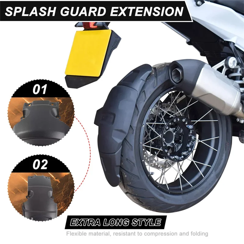 

Motorcycle Rear Wheel Fender Rear Mudguard Extended Edition For BMW R1300GS R1300 GS 2023--AU62