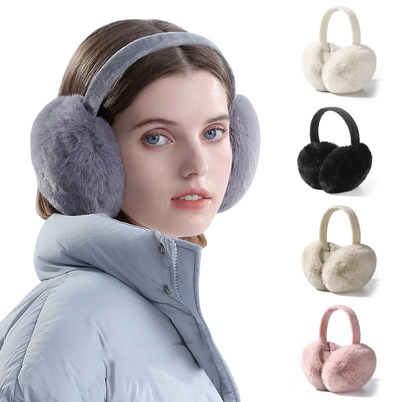 Складные теплые наушники для женщин