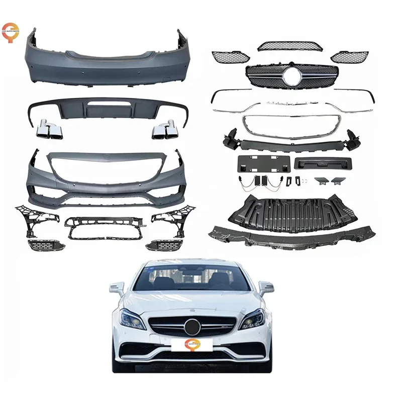 

Merceses Bnz CLS Class W218 2011-2014 Детали для автоматической настройки Новый комплект кузова с бамперями и решеткой CLS63 Пластиковый материал