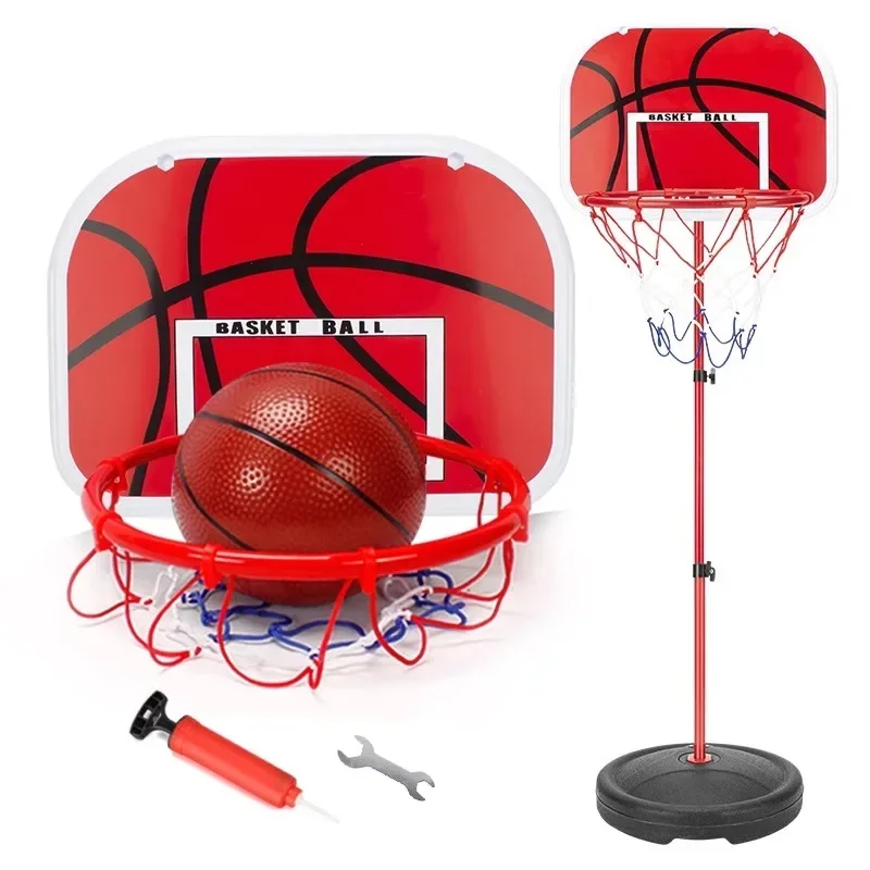 

Basketball frame single double basketball machine kindergarten interactive sports activities wall-mounted backboard