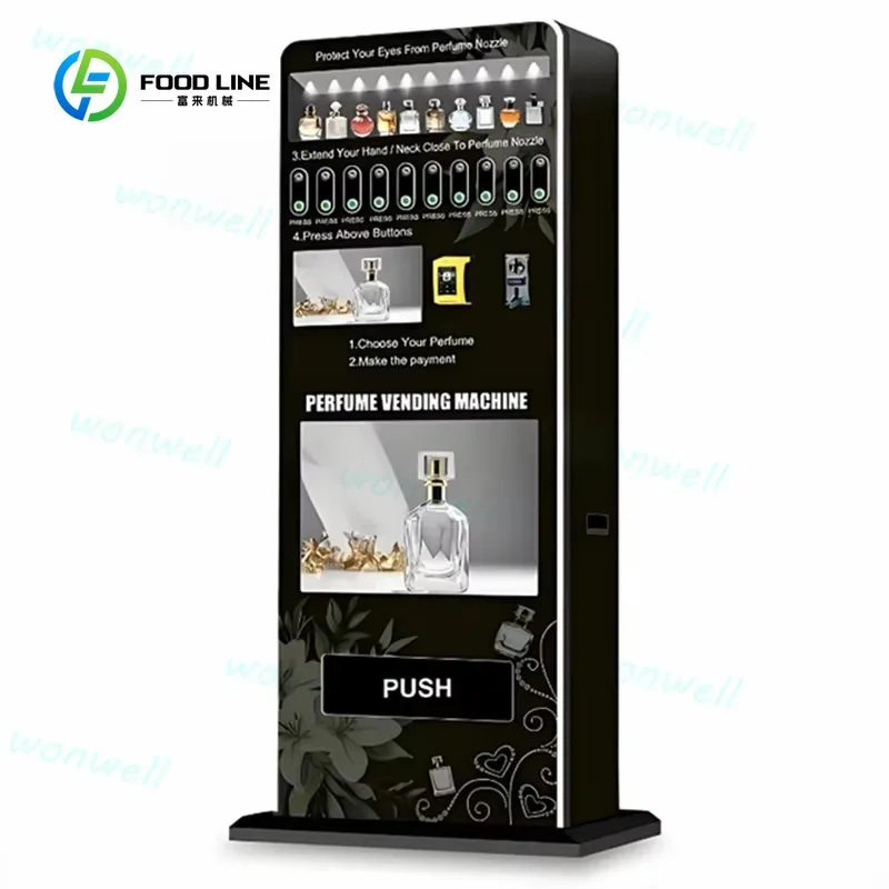 Perfume dispenser with 10 styles of scent test combinations Vending machine version 2.0 SDK features Perfume bar features
