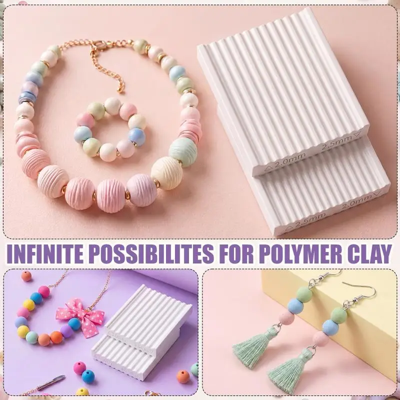 Teyva Daily 6-teiliges Polymer-Ton-Perlenroller-Set, 1 mm bis 3,5 mm Präzisions-Perlenformer, 6 Größen Tonroller-Set für Runde Perlen – Detail 5
