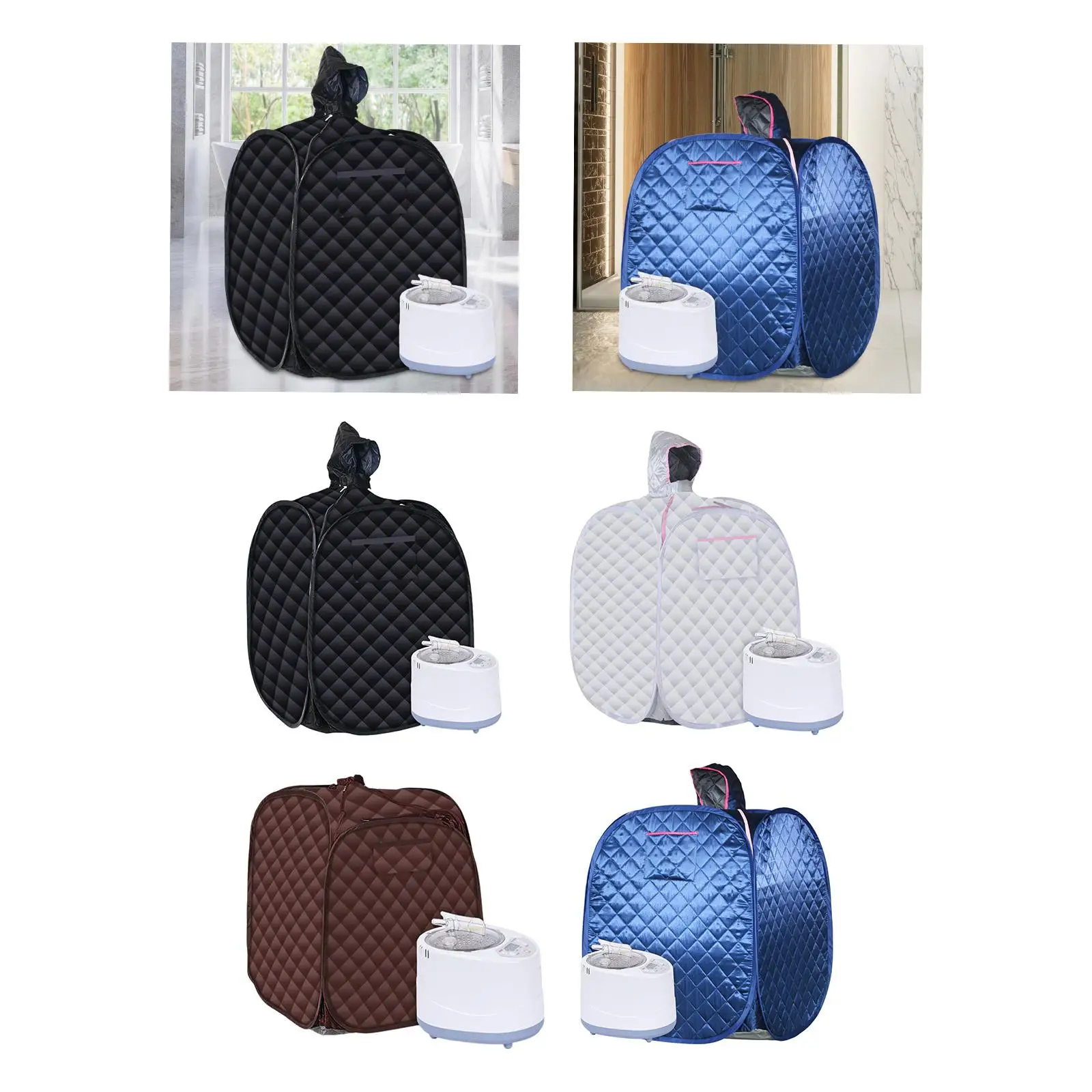 

Folding Steam Sauna Tent US Plug Folded SPA Sauna Room for Hotel Gift Travel