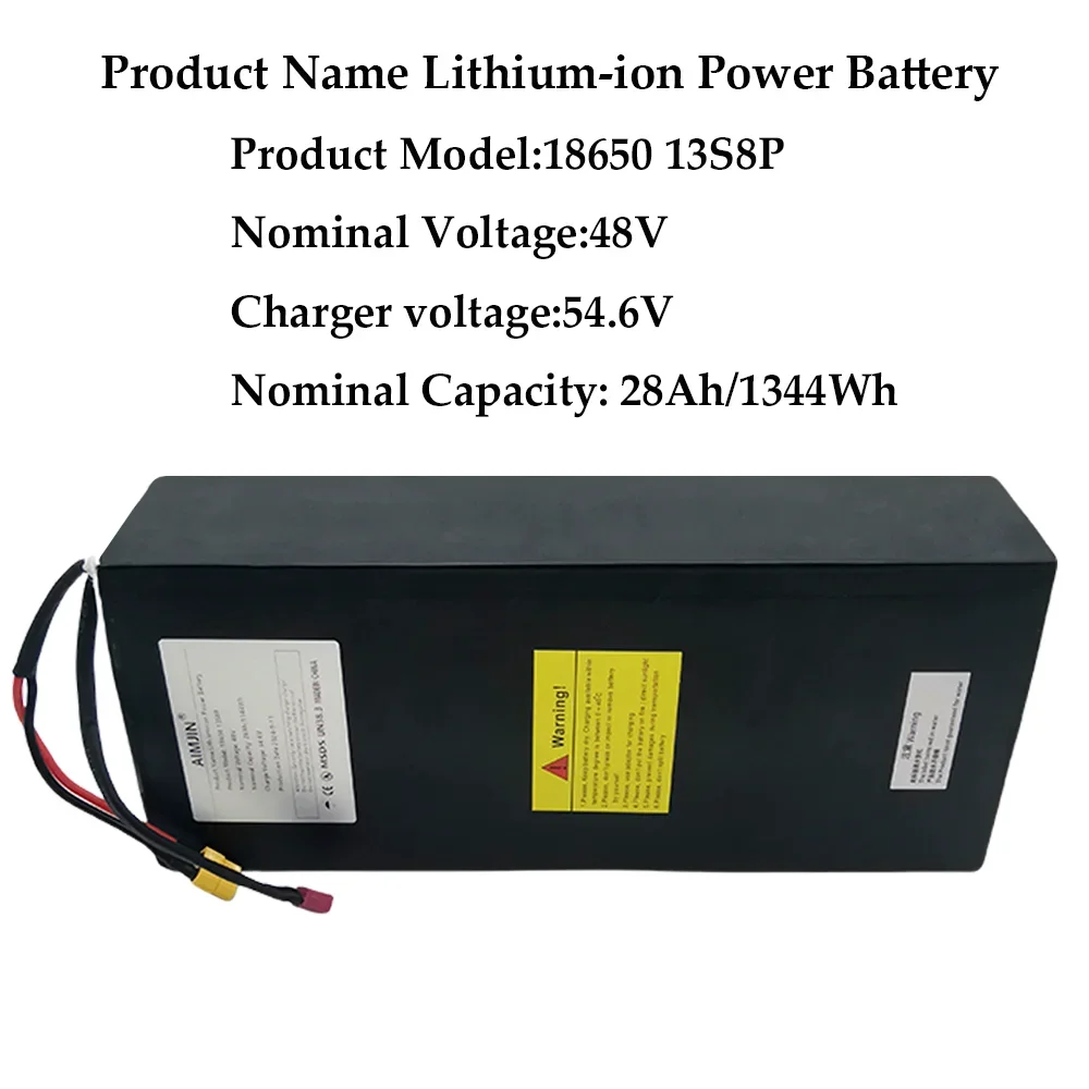 13S8P 48V 28AH for Kugoo M5 Kirin Electric Scooter/Bicycle Powerful Motor 18650 Original Lithium Battery