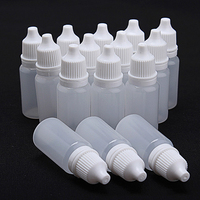 5/10ml Empty Plastic Squeezable Dropper Bottles Clear Eye Liquid Container Screw Cap for Eyelid Liquid Essential Oil Storage