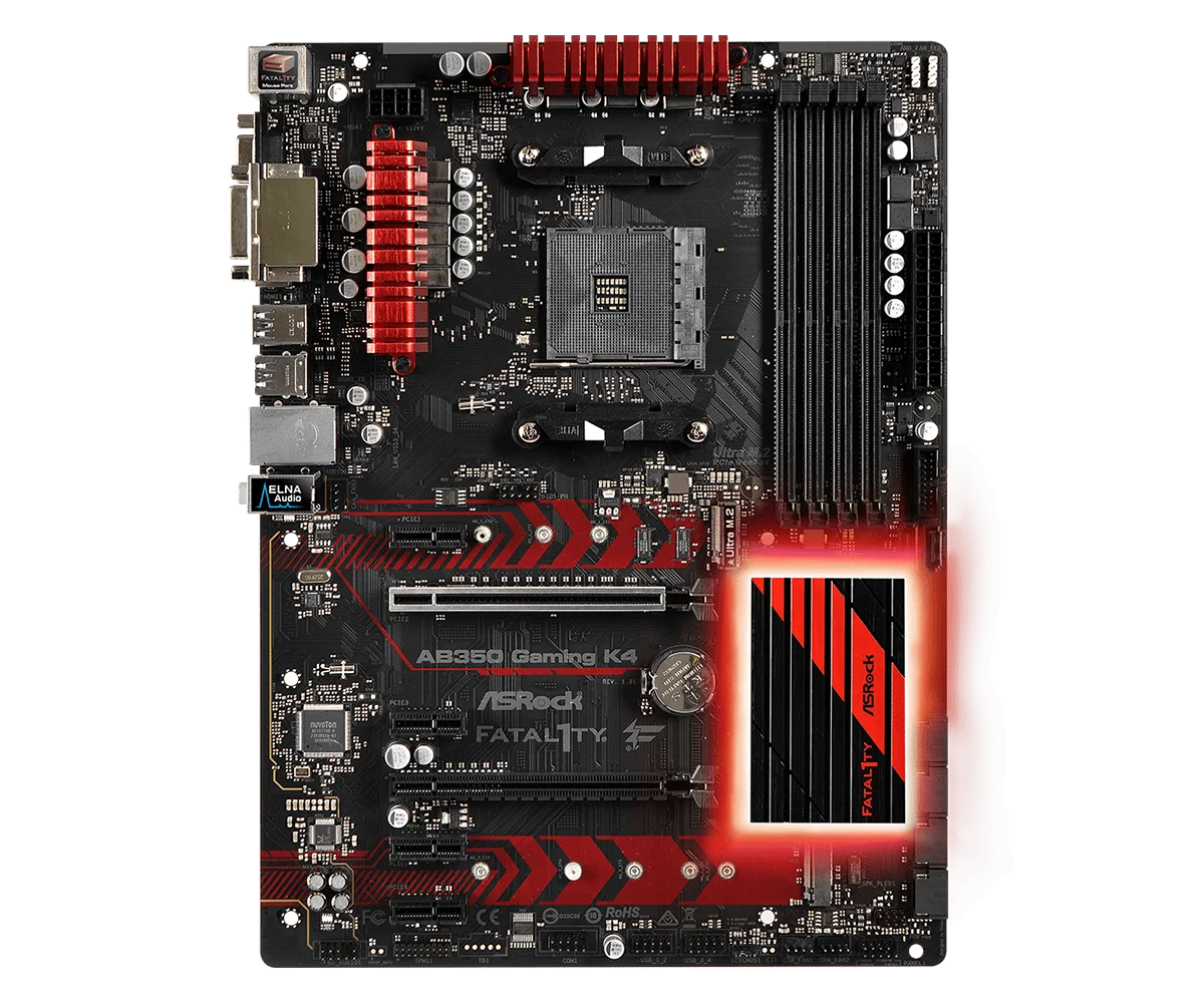 Imagem -02 - Asrock-soquete da Placa-mãe do Jogo k4 Am4 B350m B350 Apoio Ryzen 5600 1600 5700x 4300g Processador Central Ddr4 64gb Nvme Ssd Atx