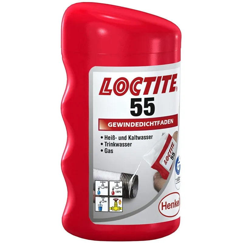 Loctite 55 thread thread sealer-instantly seal-temperature range-55 °C a + 150 °C
