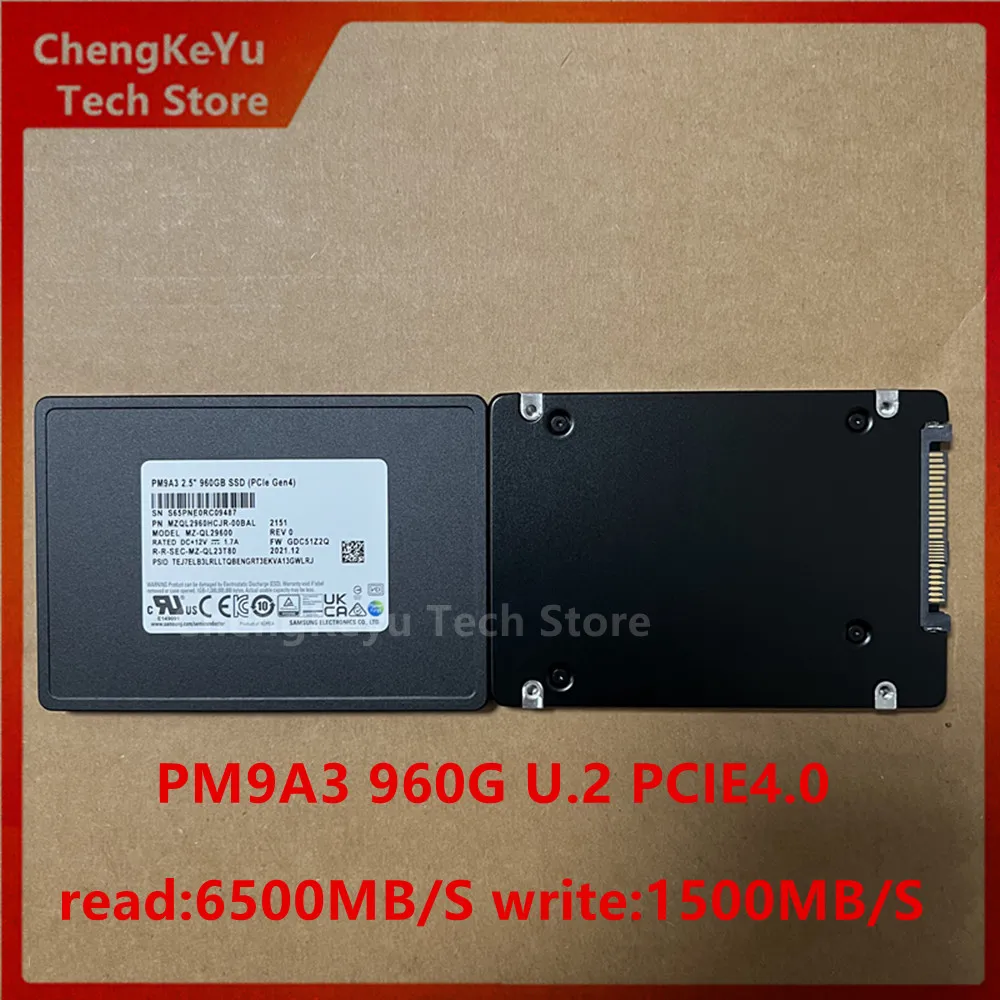 

SSD PM9A3 960G 2.5-inch PCIe4.0 U.2 3D-TLC high-speed enterprise-grade solid-state drive SSD For Samsung New&original