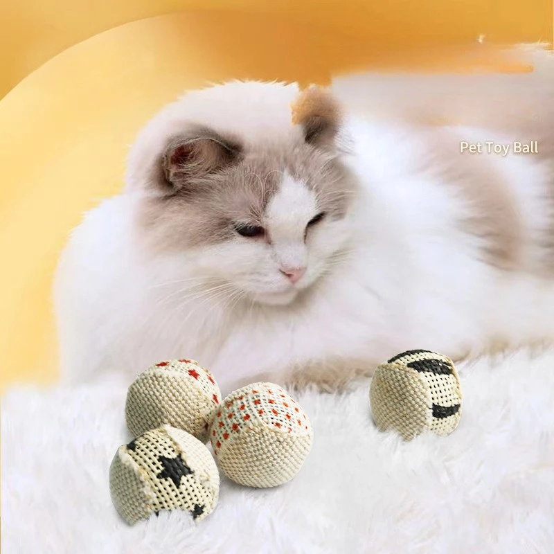 Nouveau jouet pour chat en sisal aléatoire, 1 pièce, jouet d'entraînement pour chaton, fournitures pour chat, jouet pour chat, produits interactifs pour animaux de compagnie