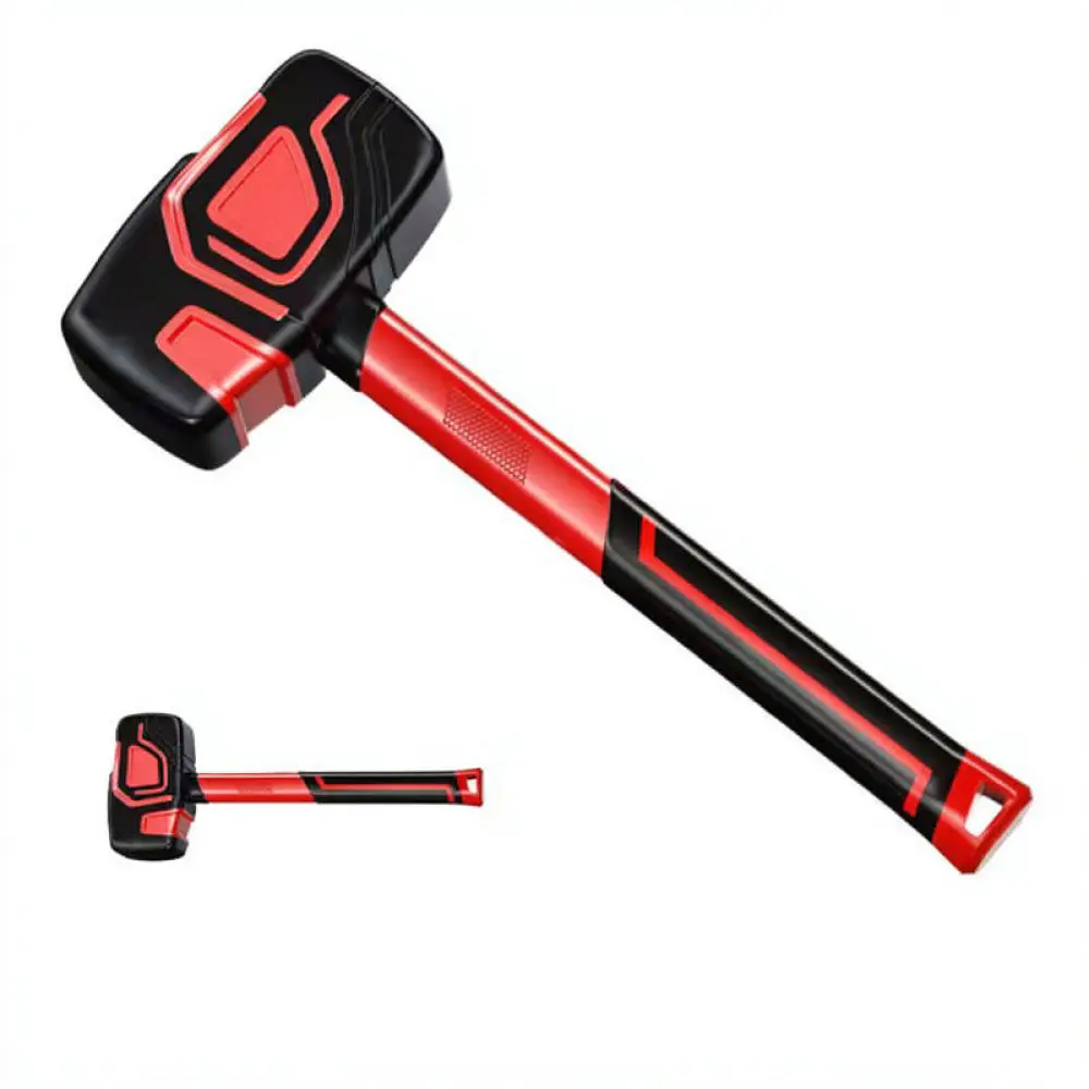 Rubber Mallet For Flooring Tile Setting Anti Vibration Construction Hammer Professional Manual Hand Tool Equipment
