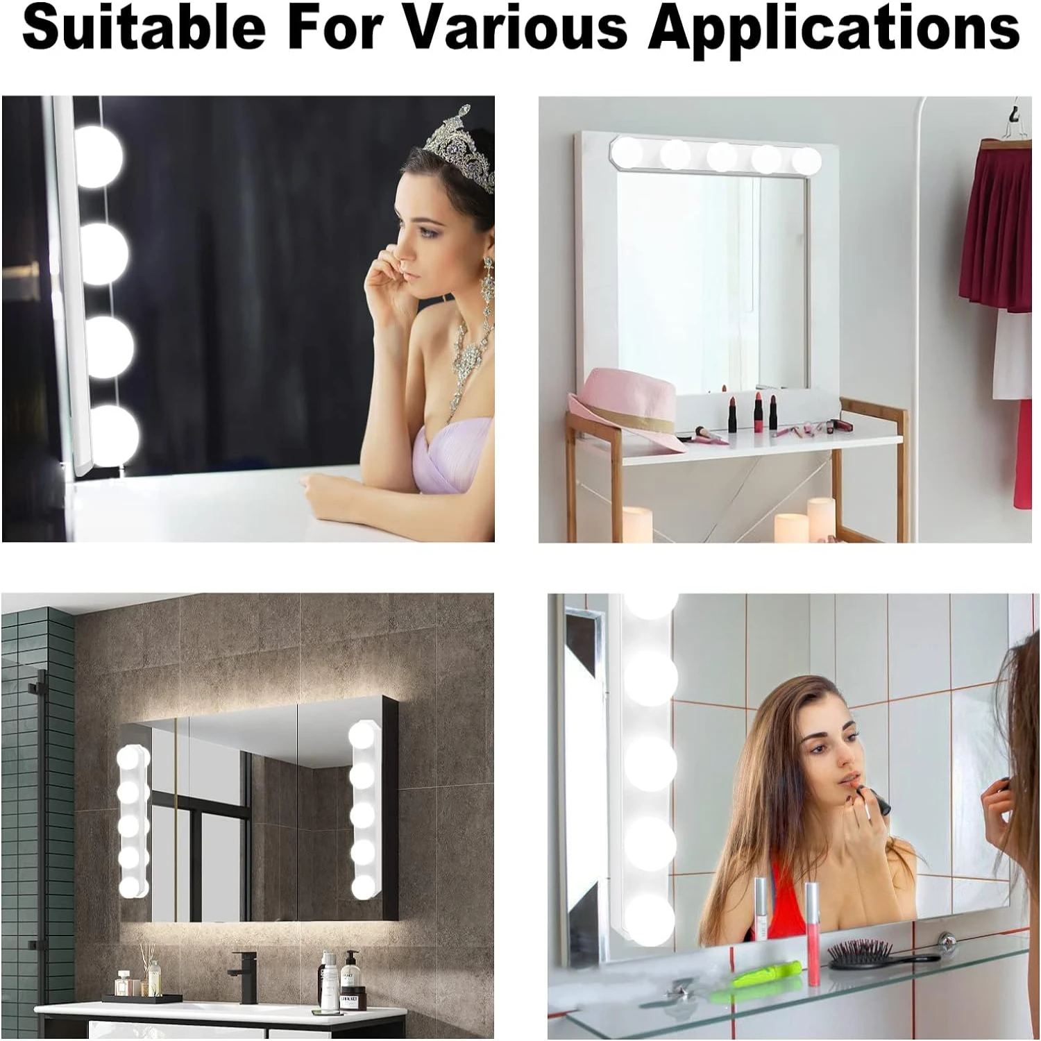 Transform Your Beauty Routine with Sleek and Sophisticated LED Makeup Mirror - Elevate Your Makeup Game with Exquisite Adjustabl