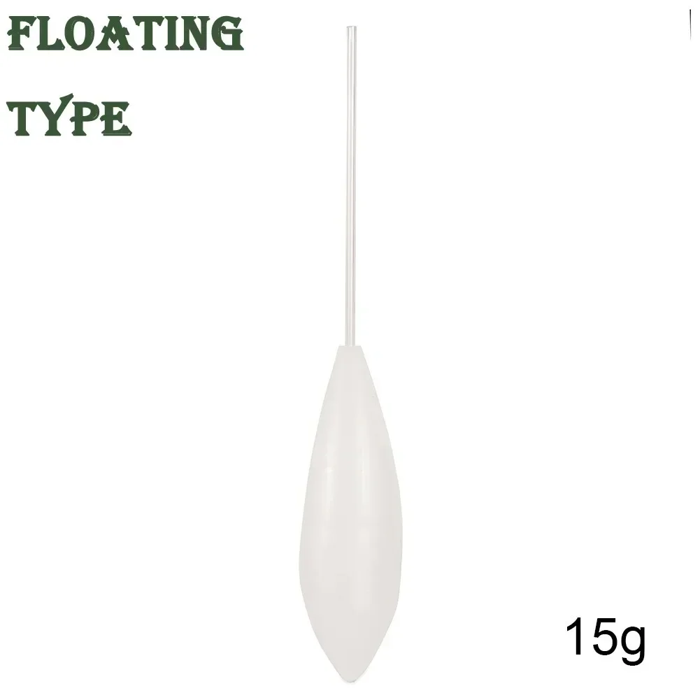 Lure Fishing Float Float Upward White 15/20/25/30/40/50g 1pc Acrylic Environmentally Friendly Portable Pratical