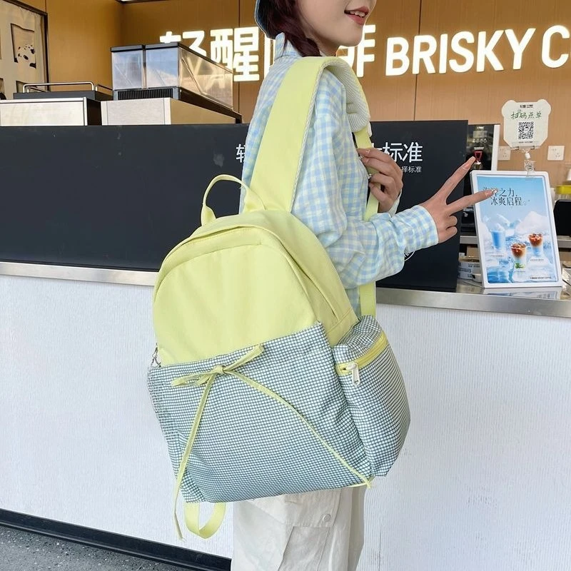 

Модный милый школьный рюкзак, рюкзак для школьников, легкий студенческий рюкзак, женский школьный рюкзак с допамином