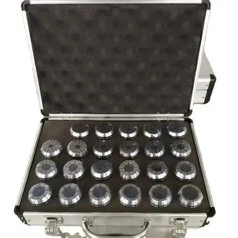 23Pcs ER40 Spring Collet Chuck 1/8 To 1 Inch 0.015mm Precision Clamping Sleeve for CNC Milling Lathe Machine Tool