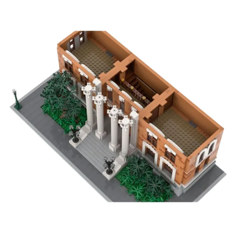 بقعة MOC-100578 3104 قطعة البناء الحديثة وحدات برج الساعة لتقوم بها بنفسك تجميع الجسيمات الصغيرة اللبنات لعبة تعليمية نموذج Gi