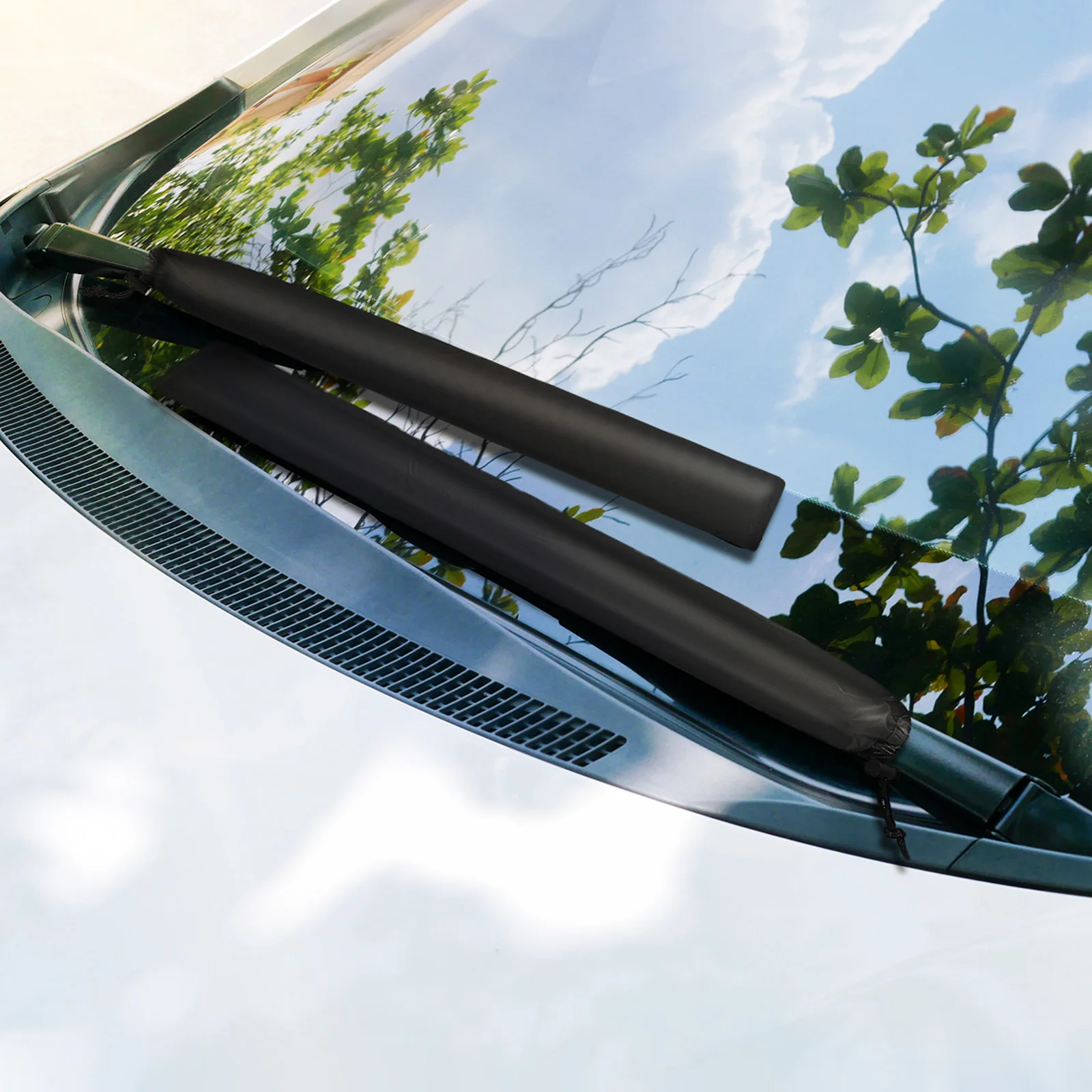 1 paire de housses de voiture imperméables, Protection contre la neige pour pare-brise, housse d'essuie-glace universelle, manchon d'essuie-glace de véhicule