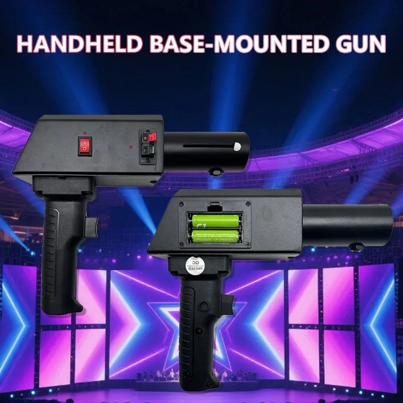 New Style Wholesale Price Black Cold Fountain  Wedding Machine Plastic Cold Pyro Firing Machine Cold Pyro Firing Gun