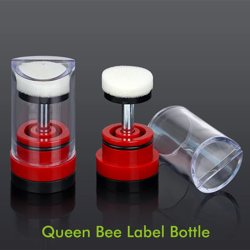 

Queen Bee Marker Bottle for Queen Bee Beekeeping Marking Cage Bee Queen Marking Catcher One Handed Rotary Push Marker Bottle