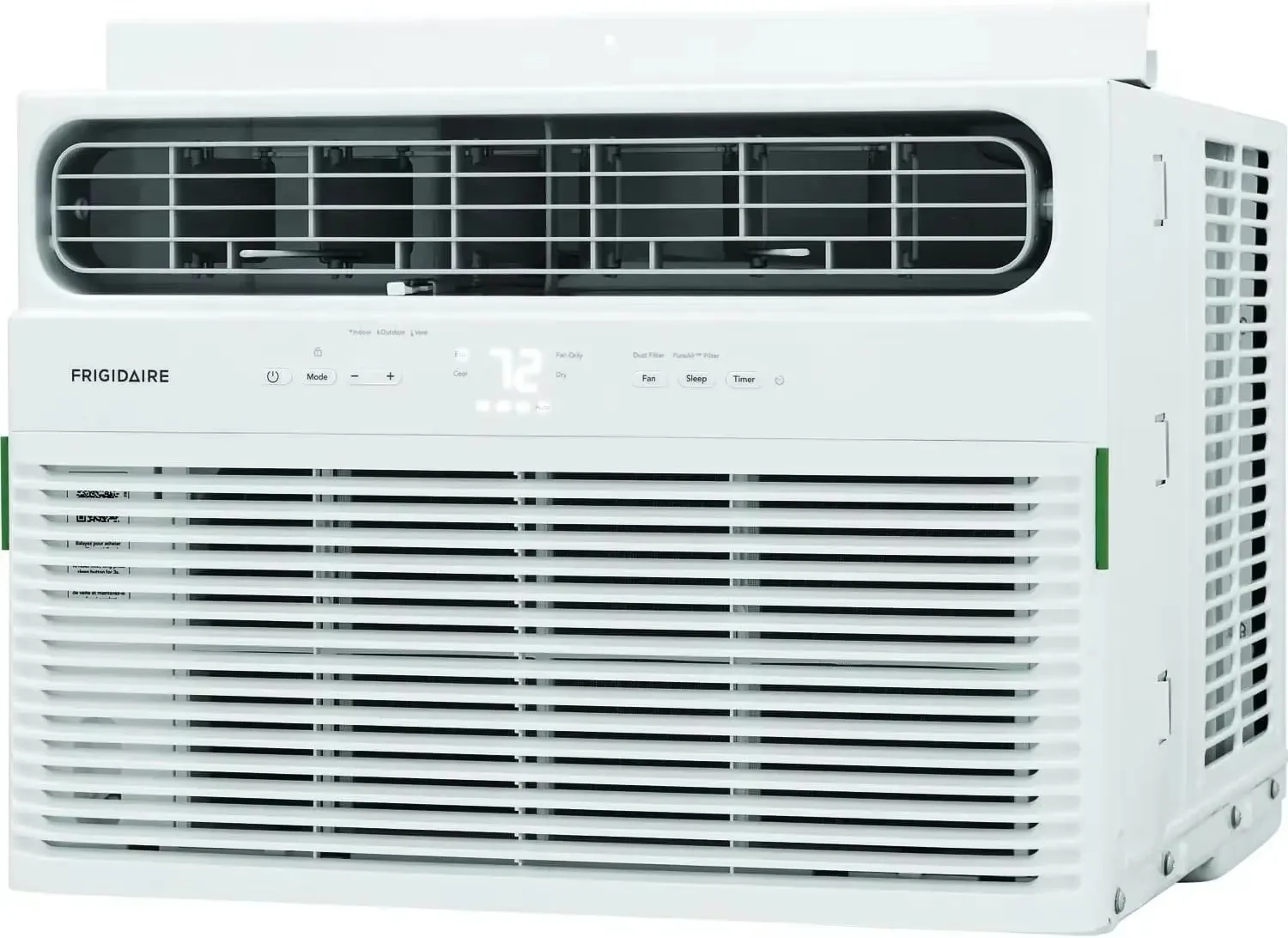 Window Air Conditioner & Dehumidifier, 115V, Cools up to 450 Sq. Ft.with Remote Control, Timer, and Sleep Mode, White