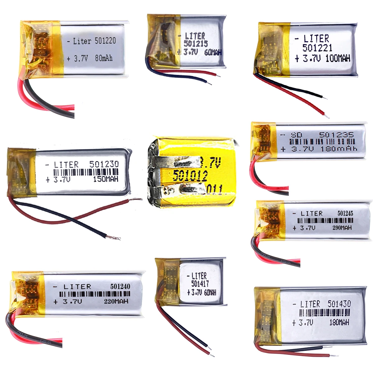 3.7V Li-Polymer Rechargeable Battery for GPS Navigator, MP5, Bluetooth Headset, PS4