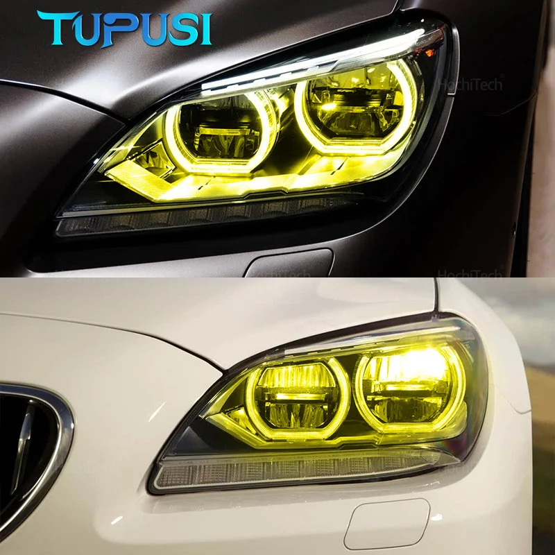 Yellow Angel Eyes for BMW 6 Series F06 F12  F13 Pre-facelift 2012-2015 LED Headlight Daytime Light 63117263051 Light DRL Boards view 6