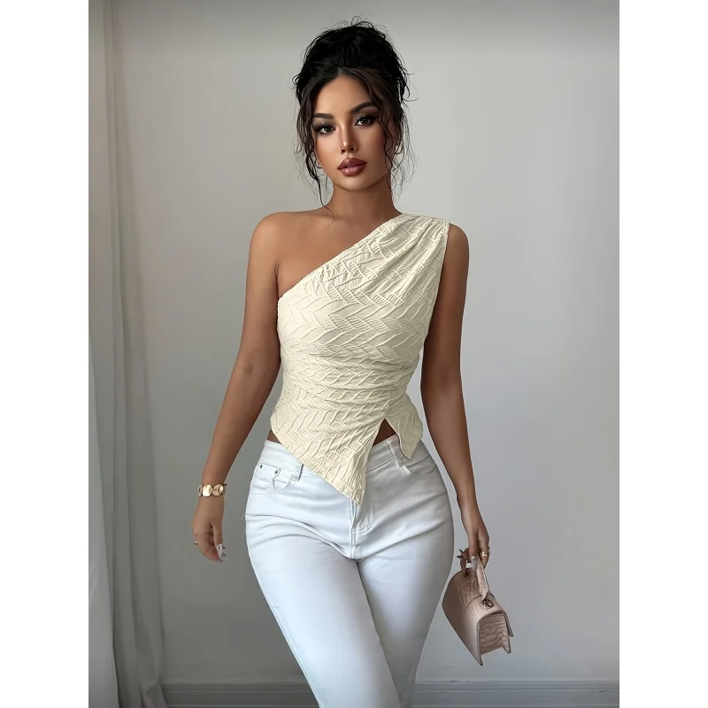 Immagine 6: Top asimmetrico da donna