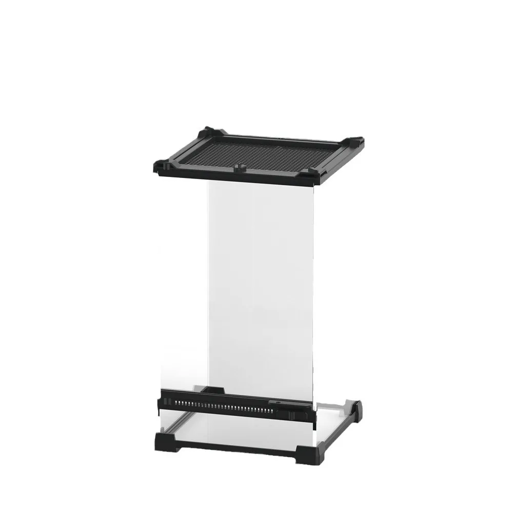 

Horned Frog Eyelash Horn Ecological Tank Front Door Rainforest Tempered Glass Box Lizard Palace Guardian Crab Tree Frog