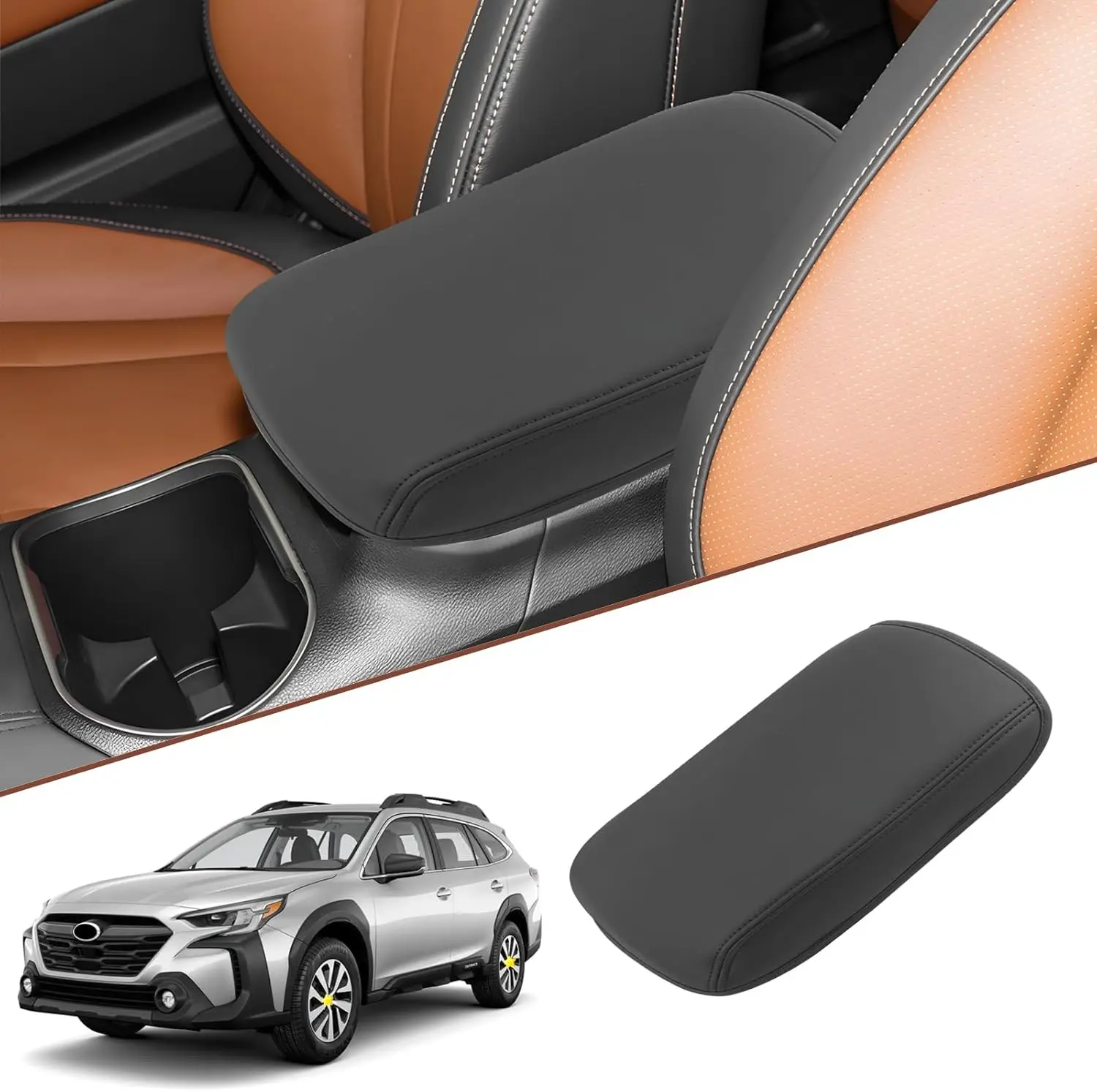 

PU Leather Car Console Armrest Box Cover For SUBARU OUTBACK 2010-2023 Handrest Box Protection Case Pad Modification Accessories