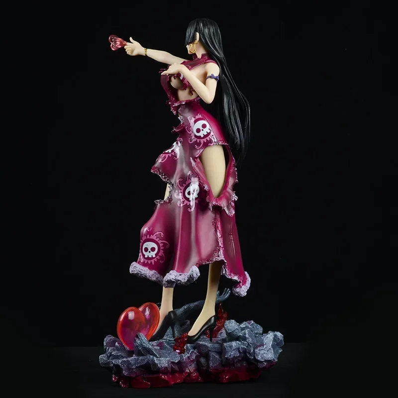 Figurine en PVC One Piece Boa Hancock, figurine d'anime, fille sexy, statue de lumière LED, modèle Hentai non dressable, jouets cadeaux, 35cm