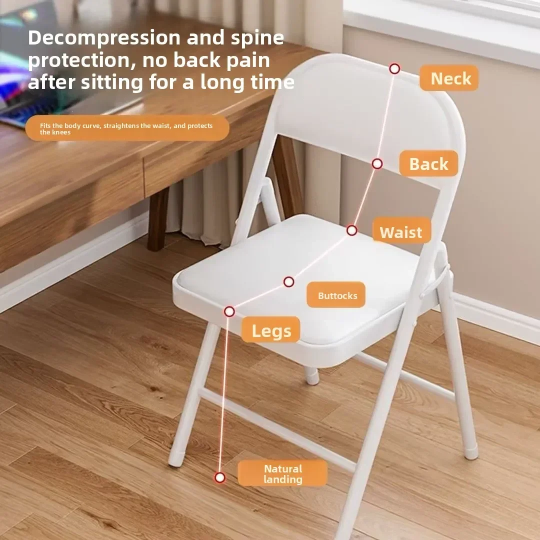 Training Meeting Chair Lounge Chair Dinning  Furniture Easy Backrest Folding Chair Portable Office Dorm Dining Computer