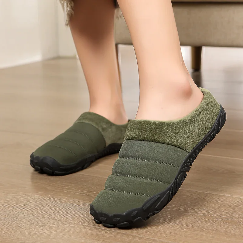 2024 New Five Finger Cotton Slippers Indoor Warm Shoes - B01