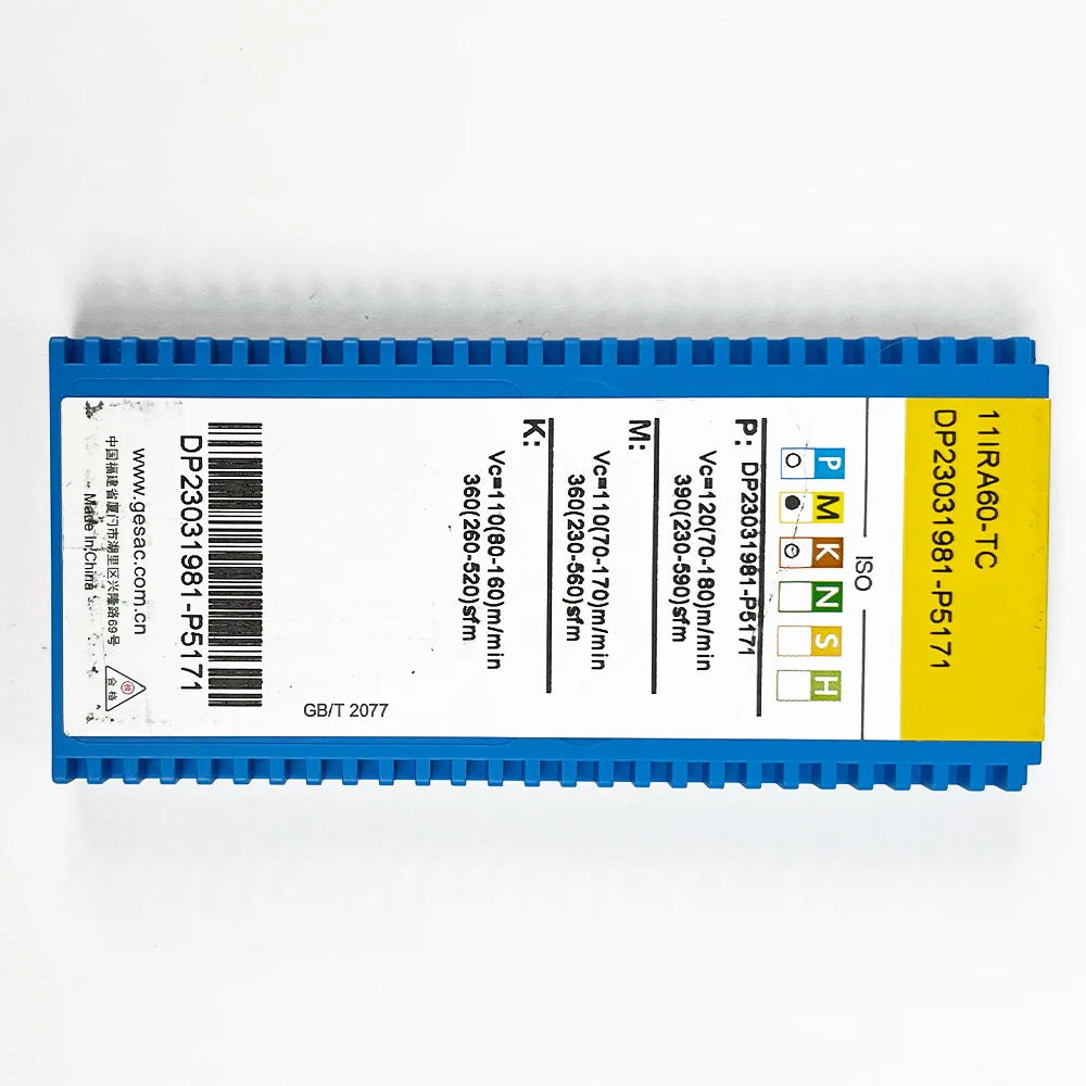 O carboneto do CNC de HUAZHICHUN 11IRA60-TC GM3225 insere a inserção rosqueada