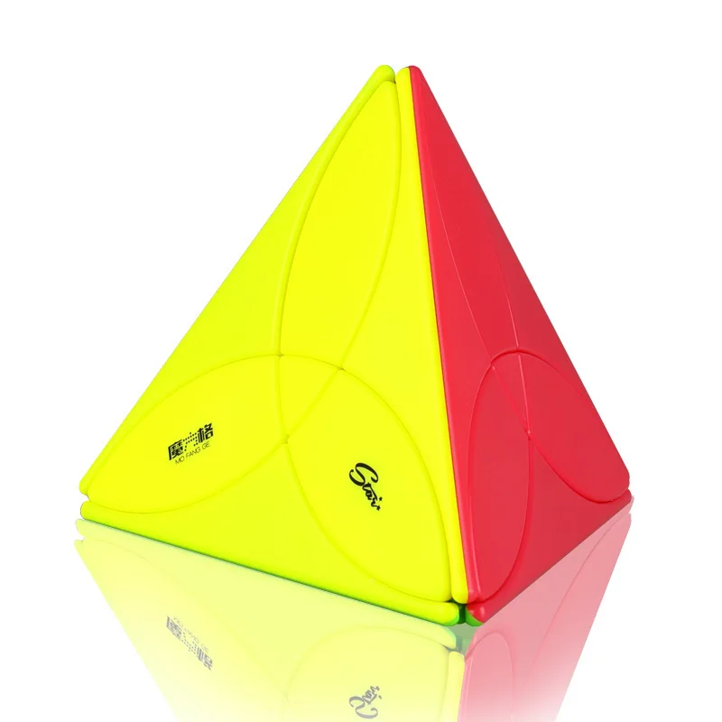 Qiyi Magic Cube Clover Magic Cube Alien Pyramid Second Order Four Sided Fun Educational Toy 1pscpscpscpsc