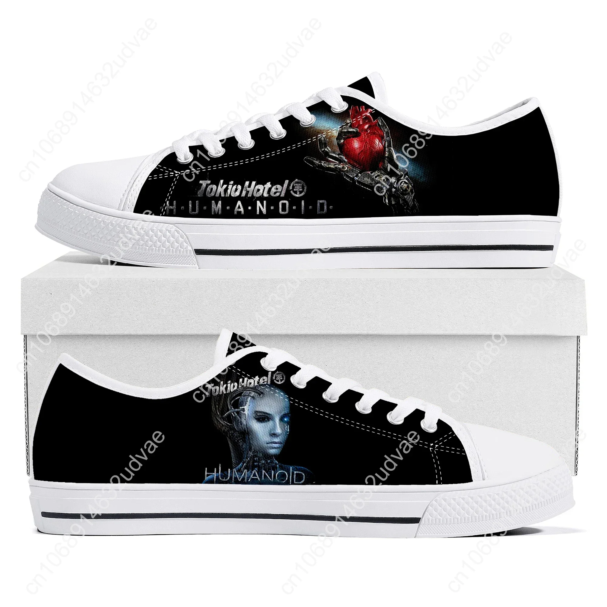 Germany Rock Band Tokio Hotel Low Top Sneakers Men Women Teenager High Quality Shoes Canvas Sneaker Couple Custom Made shoe