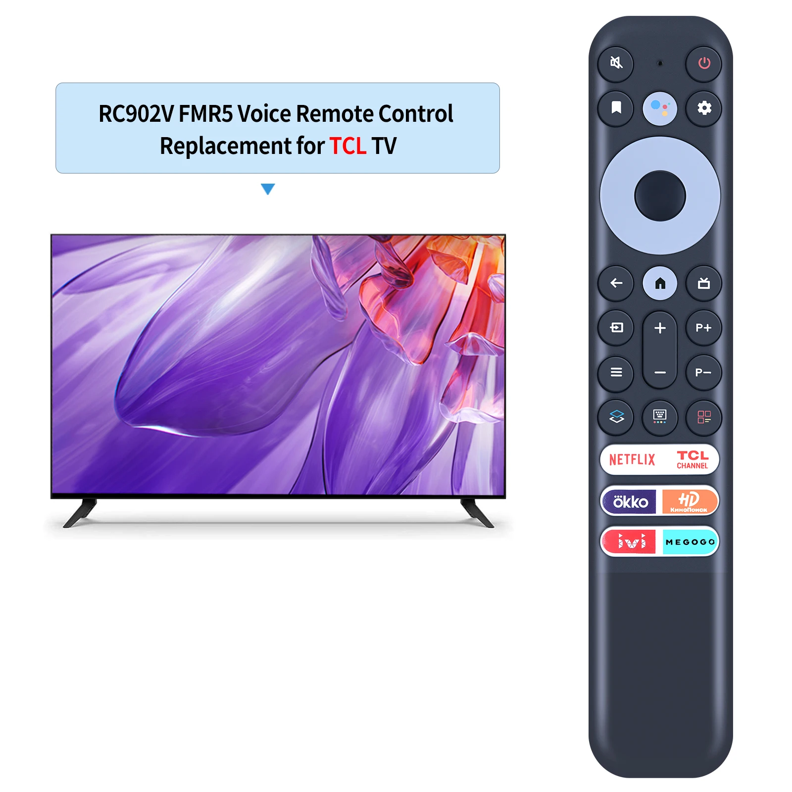 New Original RC902V FMR5 For TCL 8K Qled Smart TV Voice Remote Control 50P725G 55C728 75C728 C835 X925PRO 65X925 iFFALCON 75H72