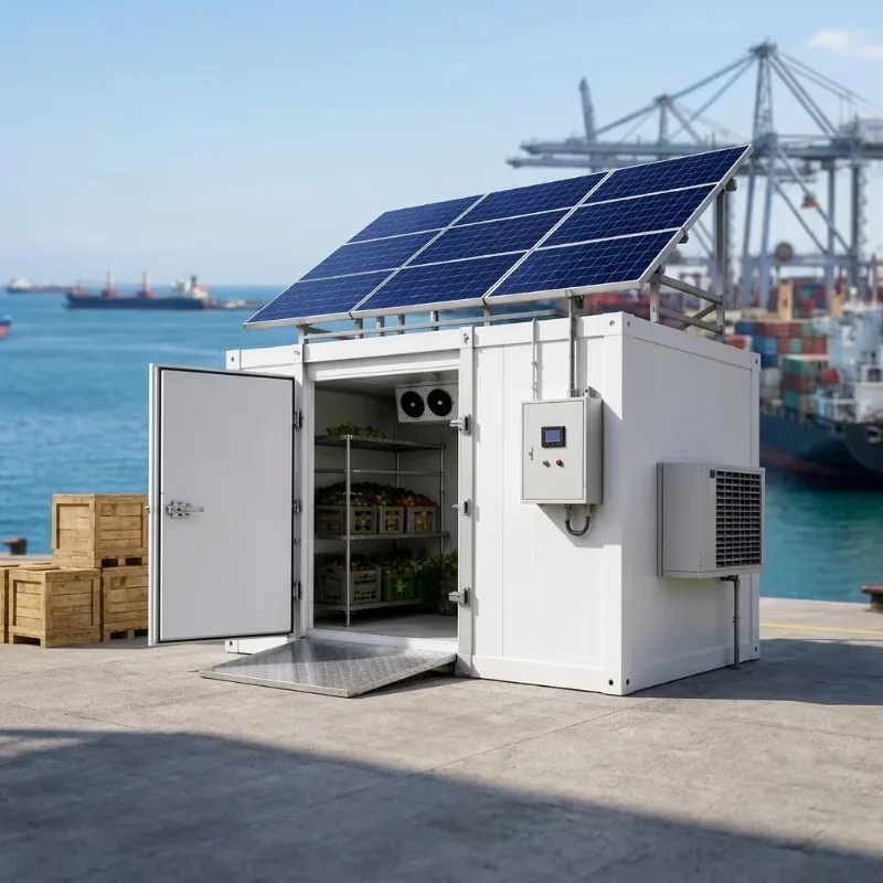 Low Energy Consumption Mobile Small Container Solar Cold Room Price Condensing Unit for Cold Room Storage