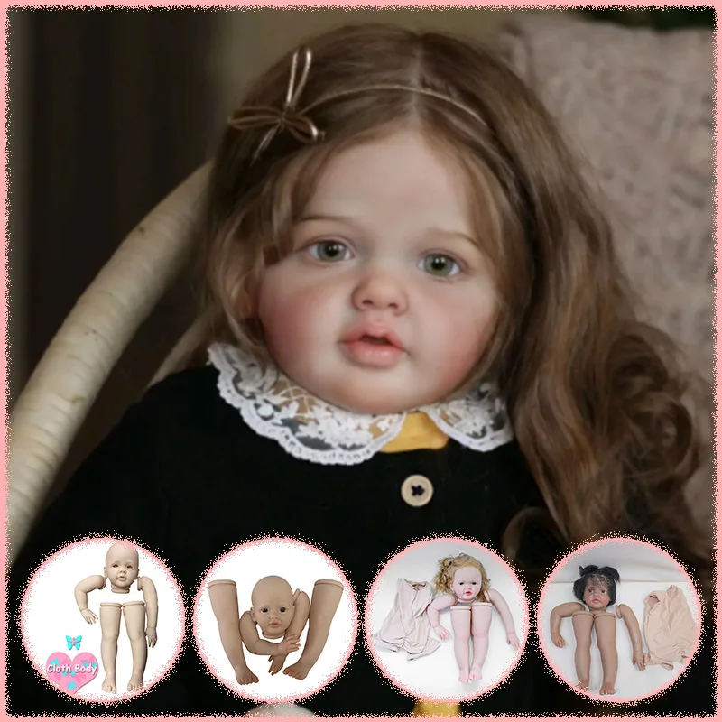 27Inch Reborn Betty Doll Kit Already Painted Kit/Unpainted Kit Soft Touch Fresh Color DIY Doll Parts With Cloth Body For Gift
