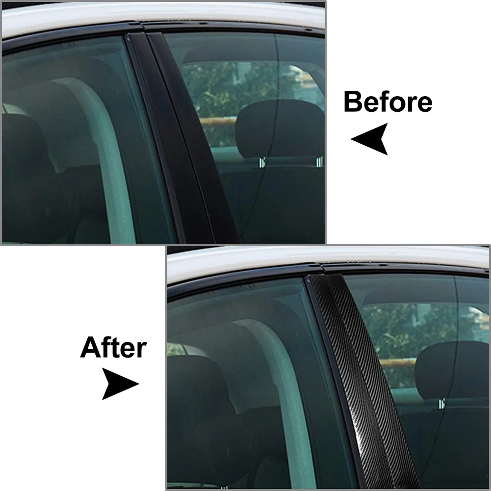 10 Pcs Car Exterior Door Window B Pillar Post Cover Trim Decorataion Accessories For Audi Q7 SQ7 4M 2016 2017 2018 2019