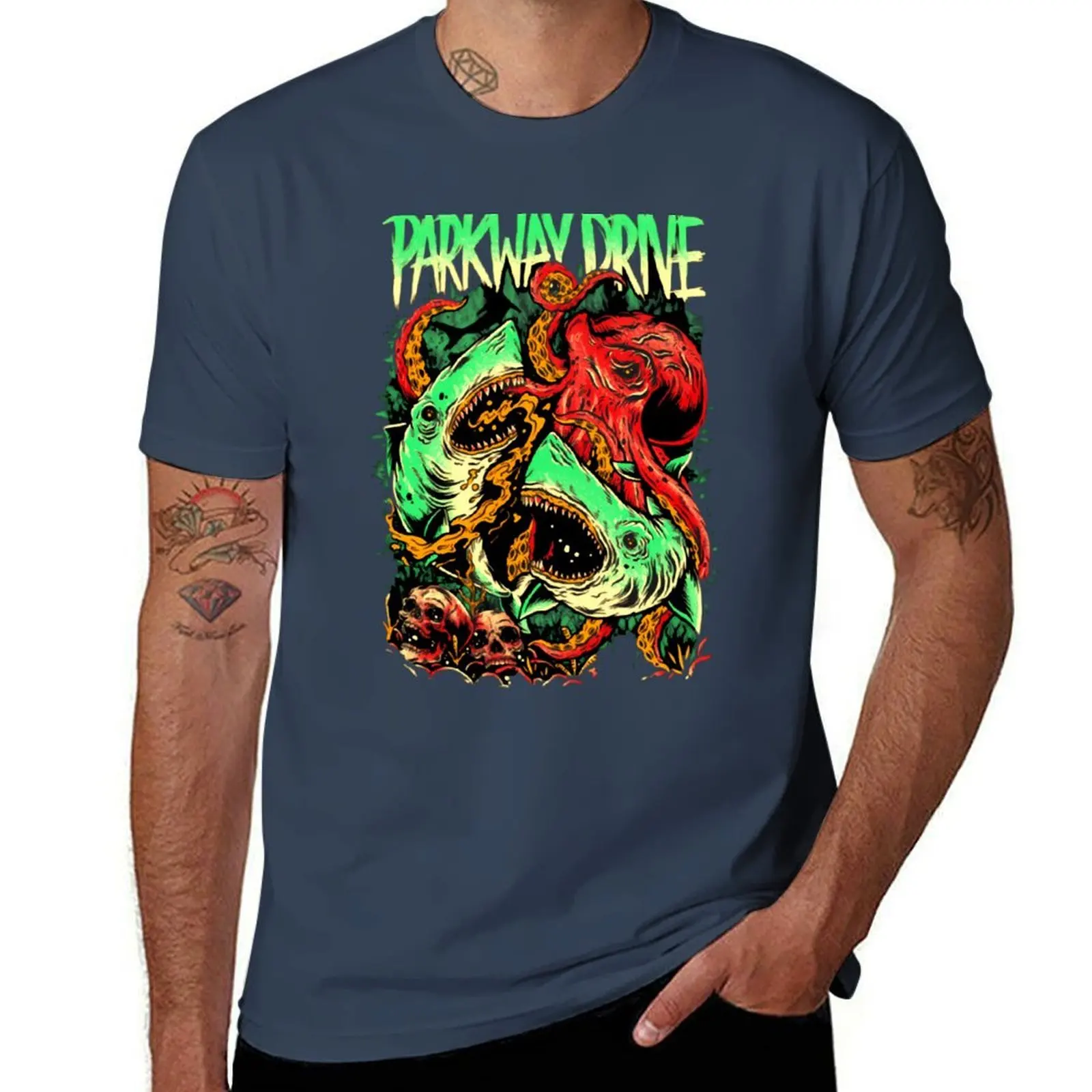 

Футболка parkway Drive Band, мужские дизайнерские футболки с принтом для мужчин, мужские футболки для мужчин, футболка