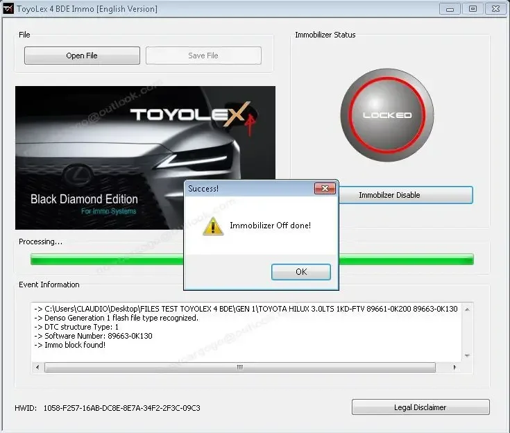 Toyolex 4 Diagnostic Tool Unlimited Keygen for Denso Lexus Maschera-mento Ad blue Car D TC Software Tool PK Toyolex3