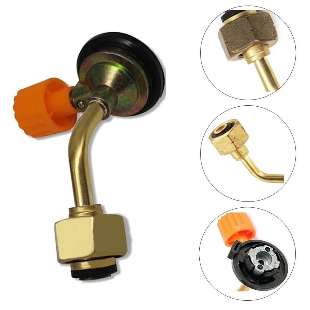 Gas Tank Charging Valve Refill Direct Connector Adapter Butane Cylinder Gas Refill Adapter For Outdoor Picnic Gas Filling